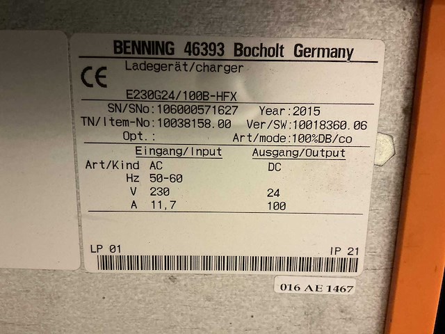 Still - 24v 100a - battery chargers - 2015 - afbeelding 1 van  1