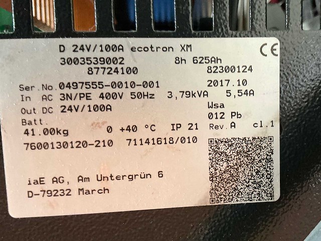 Still - 24v 100a - battery chargers - 2017 - afbeelding 1 van  1