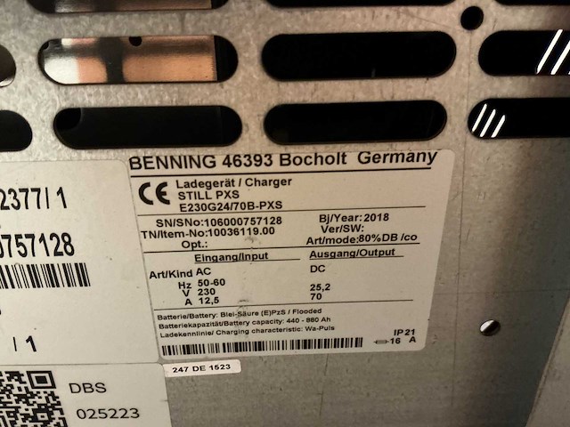 Still - 24v 70a - battery chargers - 2018 - afbeelding 1 van  1