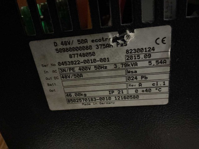 Still - 48v 50a - battery chargers - 2015 - afbeelding 1 van  1