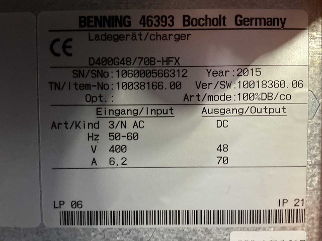 Still - 48v 70a - battery chargers - 2015 - afbeelding 2 van  2