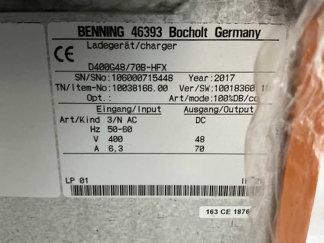 Still - 48v 70a - battery chargers - 2017 - afbeelding 2 van  2