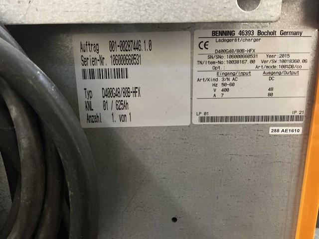 Still - 48v 80a - battery chargers - 2015 - afbeelding 1 van  1