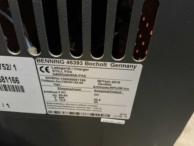 Still - 48v 90a - battery chargers - 2016 - afbeelding 2 van  2
