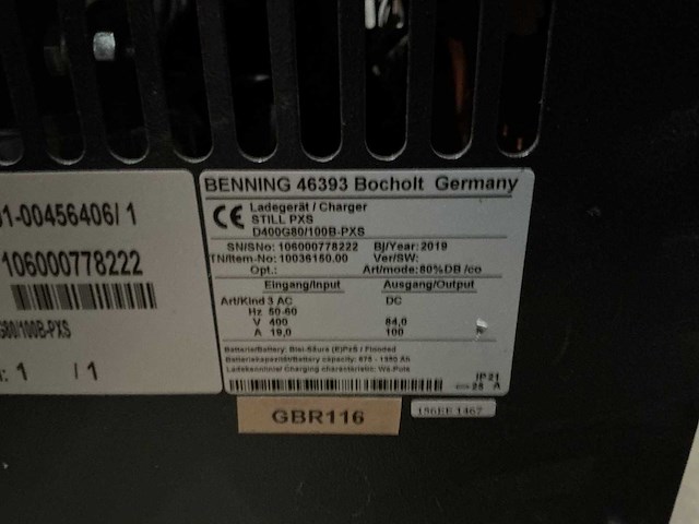 Still - 80v 100a - battery chargers - 2019 - afbeelding 1 van  1