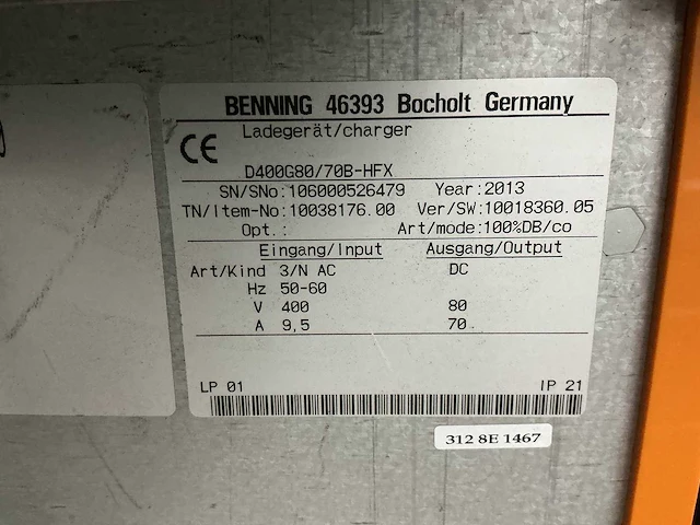 Still - 80v 70a - battery chargers - 2013 - afbeelding 2 van  3