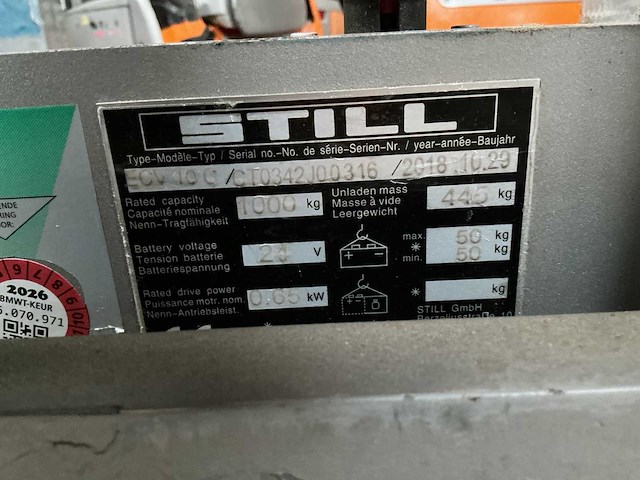 Still - ecv 10 c - stackers - 2018 - afbeelding 6 van  6