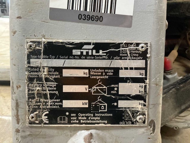 Still - ehc 12c - electric pallet trucks - 2021 - afbeelding 7 van  8