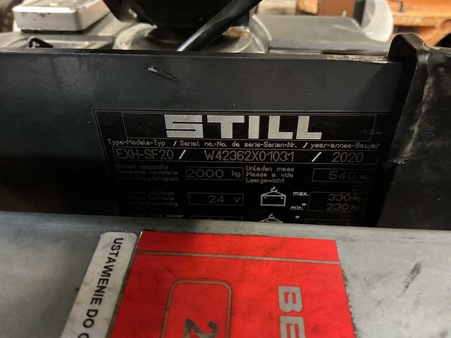 Still - exh-sf20 - electric pallet trucks - 2020 - afbeelding 5 van  9