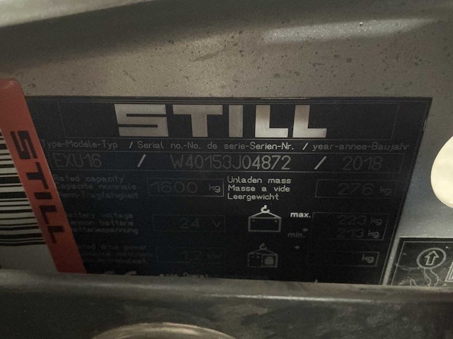 Still - exu-16 - electric pallet trucks - 2018 - afbeelding 5 van  5