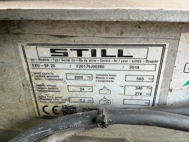 Still - exu-sf20 - electric pallet trucks - 2018 - afbeelding 2 van  9