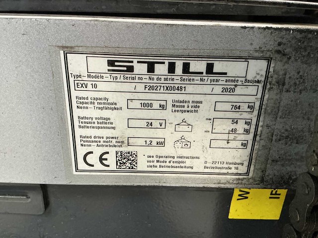 Still - exv-10 li-ion - stackers - 2020 - afbeelding 5 van  9