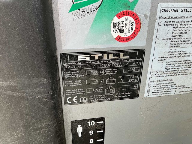 Still - fmx-14 - reach forklift - 2018 - afbeelding 5 van  5
