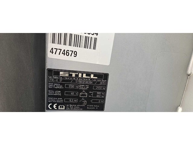 Still - fmx17 1700kg - reach forklift - 2015 - afbeelding 2 van  10