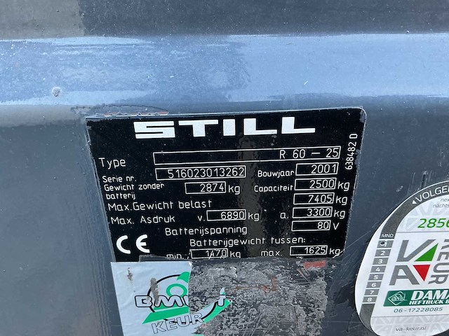 Still - r60-25 - forklift trucks - 2001 - afbeelding 2 van  10