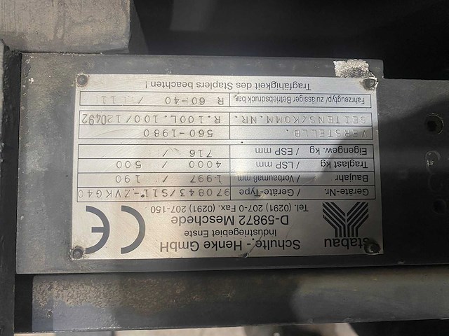 Still - r60-40 - vorkheftruck - side-shift - vorkensteller - afbeelding 3 van  13