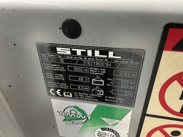 Still - rx20-16 - forklift trucks - 2011 - afbeelding 5 van  5