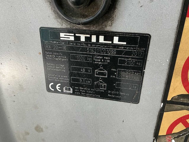 Still - rx20-16 - forklift trucks - 2012 - afbeelding 2 van  10
