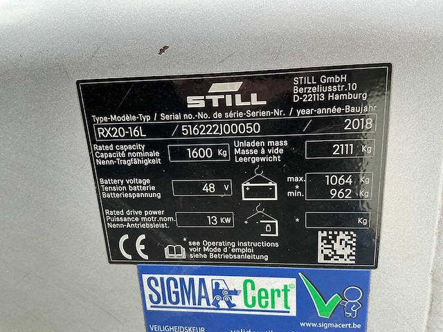 Still - rx20-16 - forklift trucks - 2018 - afbeelding 3 van  8