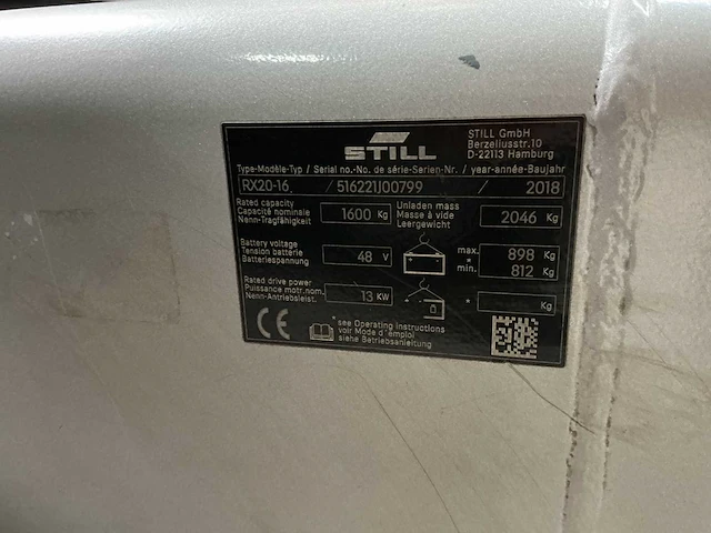Still - rx20-16 - forklift trucks - 2018 - afbeelding 2 van  10