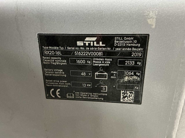 Still - rx20-16l - forklift trucks - 2019 - afbeelding 9 van  9