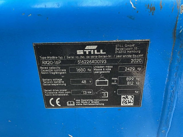 Still - rx20-16p - forklift trucks - 2020 - afbeelding 3 van  12