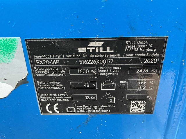 Still - rx20-16/p - forklift trucks - 2020 - afbeelding 2 van  10