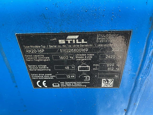 Still - rx20-16p - forklift trucks - 2020 - afbeelding 2 van  10