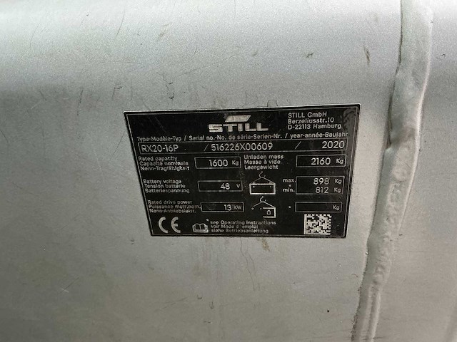 Still - rx20-16p - vorkheftrucks - 2020 - afbeelding 3 van  11