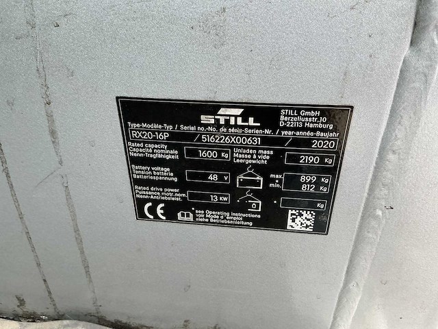 Still - rx20-16p lithium - forklift trucks - 2020 - afbeelding 6 van  14