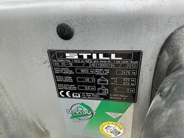 Still - rx20-18 - forklift trucks - 2013 - afbeelding 2 van  9