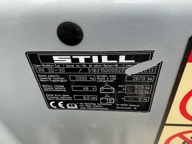 Still - rx20-20 - forklift trucks - 2013 - afbeelding 3 van  11