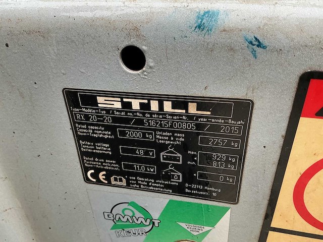 Still - rx20-20 - forklift trucks - 2015 - afbeelding 9 van  9