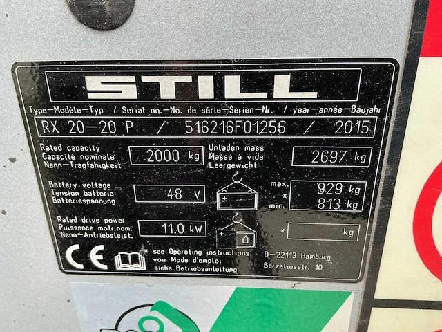 Still - rx20-20 - forklift trucks - 2015 - afbeelding 2 van  11