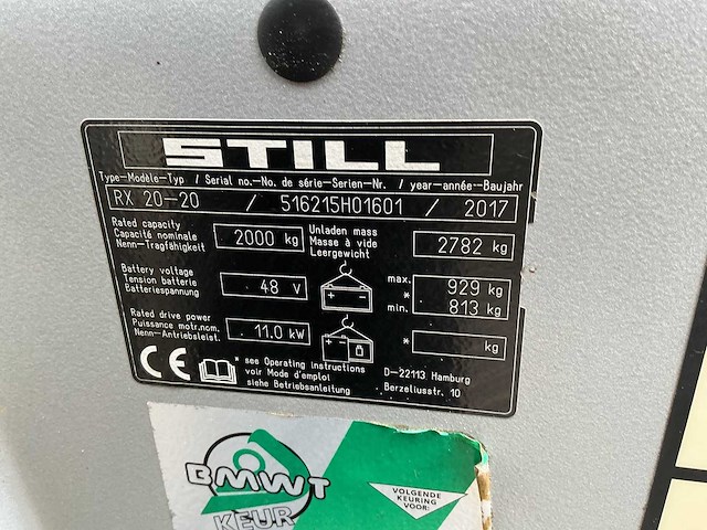 Still - rx20-20 - forklift trucks - 2017 - afbeelding 3 van  11