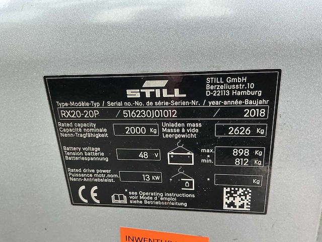 Still - rx20-20 - forklift trucks - 2018 - afbeelding 1 van  6
