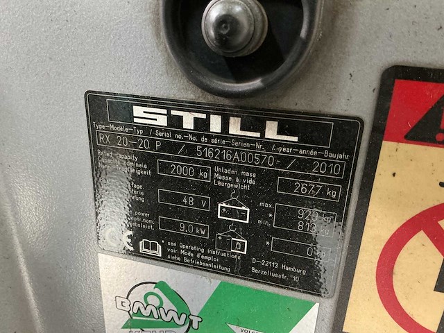 Still - rx20-20p - forklift trucks - 2010 - afbeelding 8 van  9
