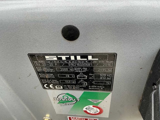 Still - rx20-20p - forklift trucks - 2016 - afbeelding 3 van  11