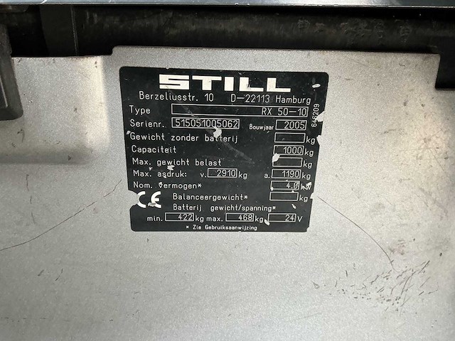 Still - rx50-10 - forklift trucks - 2005 - afbeelding 2 van  10