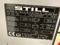 Still - rx60-20 - vorkheftruck - triplex - freelift - gesloten cabine - bluespot - 3e en 4e functie - afbeelding 3 van  21