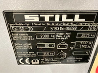 Still - rx60-20 - vorkheftruck triplex - freelift - gesloten cabine - 3e en 4e functie - bluespot - afbeelding 5 van  19
