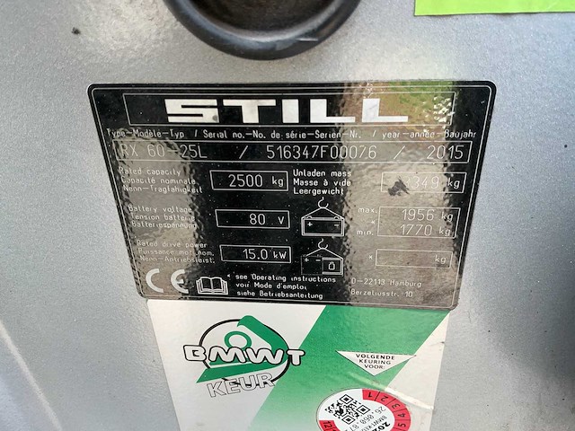 Still - rx60-25 - forklift trucks - 2015 - afbeelding 11 van  11