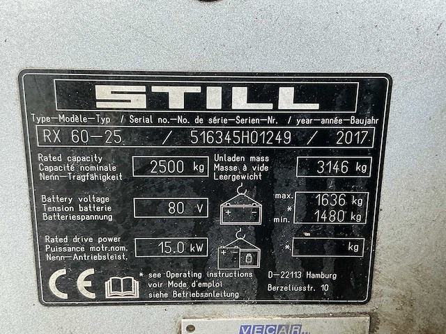 Still - rx60-25 - forklift trucks - 2017 - afbeelding 5 van  13