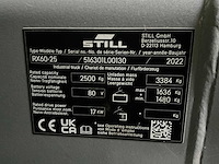 Still - rx60-25 - vorkheftruck - triplex - freelift - sideshift - bj 2022 - 3582 - afbeelding 3 van  18