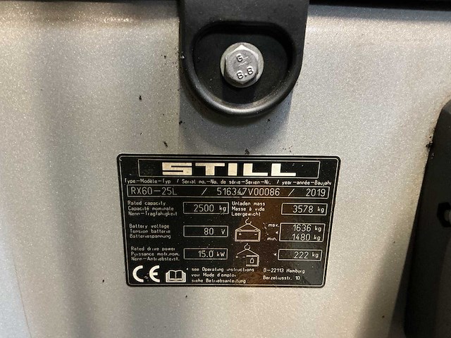 Still - rx60-25l - heftrucks - 2019 - afbeelding 2 van  10