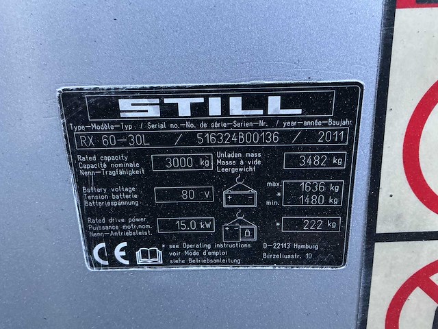 Still - rx60-30 - forklift trucks - 2011 - afbeelding 3 van  7