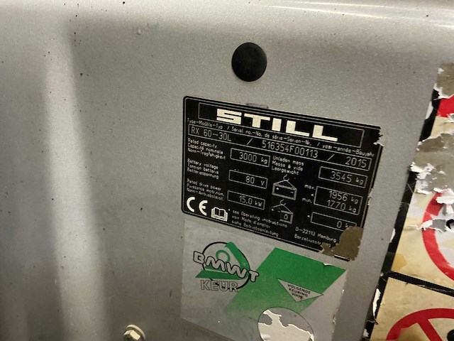 Still - rx60-30 - vorkheftruck - 2015 - afbeelding 7 van  7