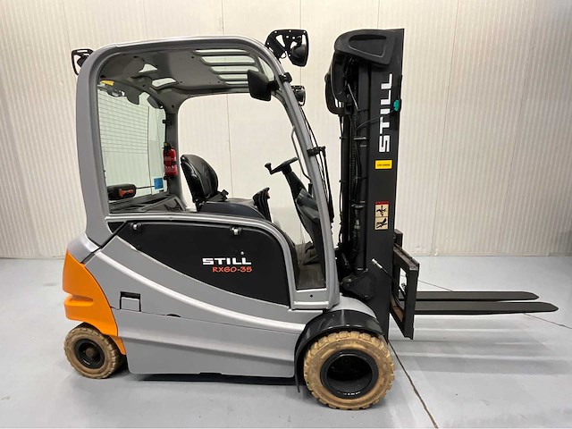 Still - rx60-35 accu bj. 2024 vorkheftruck - freelift -bluespot - gesloten cabine - 3e en 4e functie - afbeelding 17 van  21