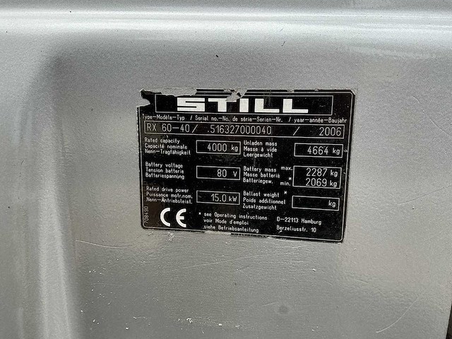 Still - rx60-40 - forklift trucks - 2006 - afbeelding 5 van  13
