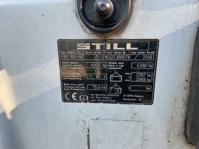 Still - rx60-40 - forklift trucks - 2018 - afbeelding 9 van  9